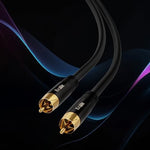 Close up of Kxable RCA connector quality