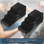 Close up of motorcycle primary drive locking tool material