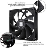 Thermalright 1550 RPM PC cooling fan demonstrating the 55 centimeter daisy chain connection cable layout.