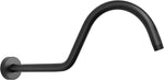 S Shaped Shower Arm, High Rise Shower Head Extension Pipe Standard 1/2" Connection with Flange, Awesome Shower Experience-Stainless Steel Bathroom Accessory(12 Inch S Shape, Chrome Finish) - Image 15