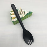 ASEANAO disposable plastic cutlery spork front view for party catering