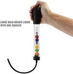 Clear magnified thermal barrel of automotive antifreeze testing tool