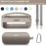 Lebakort shockproof speaker case showcasing the precise cutouts for buttons and charging ports.