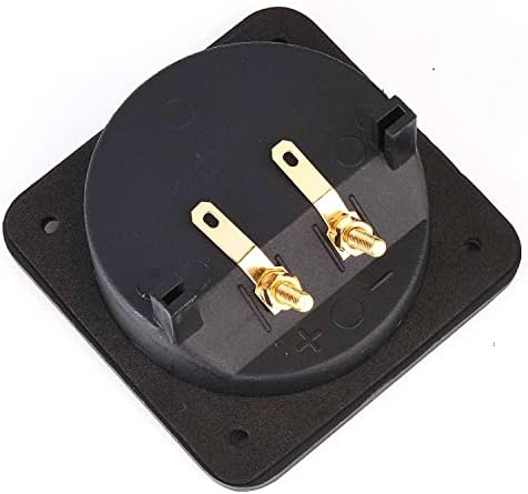 YTYKINOY audio terminal cup dimensions showing 80mm outer frame measurements