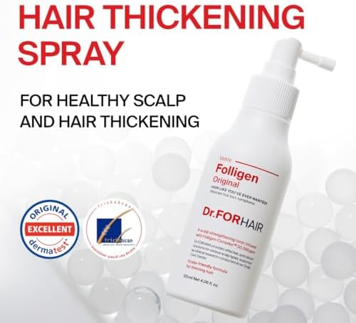 Dr.FORHAIR hair thickening serum spray application for thinning roots