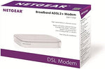 Netgear broadband modem packaging and accessories view