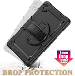 Premium rugged tablet armor showing side pencil holder loop