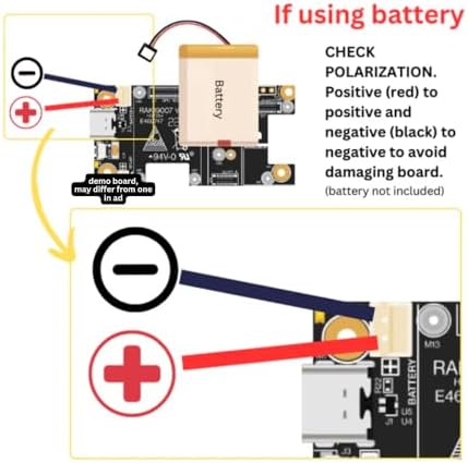 RAKwireless Meshtastic starter kit with USB cable and accessories
