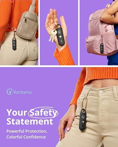 Close up of Vantamo safety alarm showing dual speaker design