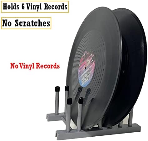 AUXPhome multi functional holder being used as a vinyl record drying rack after cleaning.