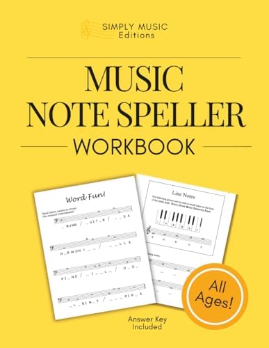Music Note Speller | Introductory Workbook for Beginning Music Students of All Ages | Learn to Read Notes: Theory Fundamentals | Student & Teacher ... Worksheets (Music Theory Notespeller Series) - Image 2