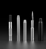 erofa Majohn A1 Press Fountain Pen with Box, Retractable Extra Fine Nib Metal Matte Black Ink Pen with Converter for Writing (No Clip Version) - Image 5
