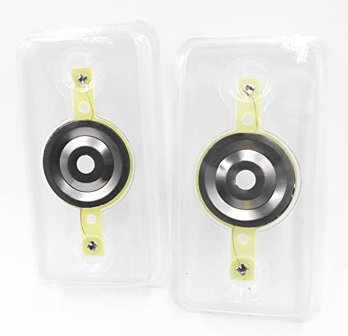 Replacement tweeter diaphragm 2-pack top view for audio repair
