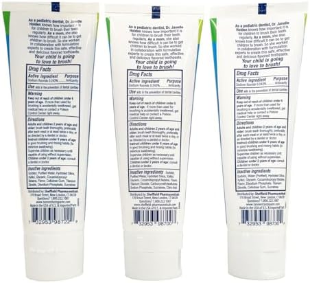 Tanner's Tasty Paste Cha Cha Chocolate toothpaste tube for kids oral care.