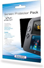 Included cleaning cloth and application squeegee for Nintendo 2DS screen protector