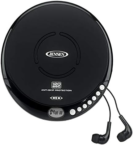 Jensen portable CD player with included sport-earbuds