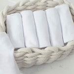 Gerber 6-pack baby washcloths stacked for bath time