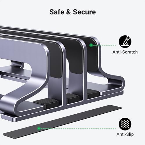 UGREEN vertical desk organizer illustrating efficient airflow and heat dissipation