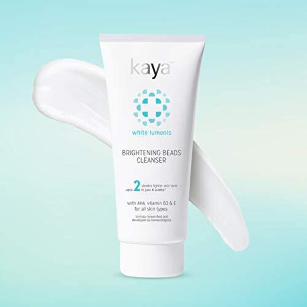 Kaya Clinic Brightening Beads Cleanser active ingredients label view