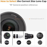 K&F Concept 4 in 1 camera accessory kit showing center pinch cap and leash
