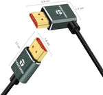 Thsucords 3.3 feet flexible high speed 48Gbps HDMI cable highlighting the 4.0mm slim wire profile