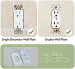 Eudemon childproof outlet cover box showing double-button release mechanism