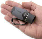 Close up view of Carson 6x18 monocular eyepiece