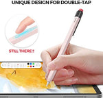 Side profile of the TRONWIN Apple Pencil sleeve showing the sturdy detachable clip mechanism in detail.