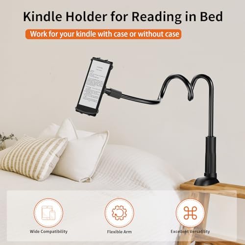 Arctiiro overhead tablet stand close up view of the secure high elastic rubber net holding an e reader