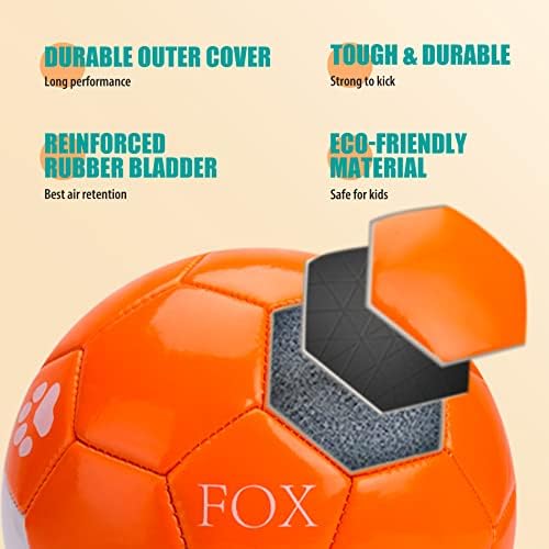 Durable machine sewn synthetic leather toddler soccer ball close up view