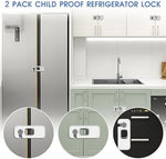 Wilbeva safety lock applied to kitchen freezer