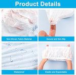 Close up view of the dual layer waterproof membrane material of the protective mat.