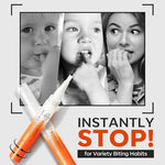 Invisible protective layer applied on adult nails to prevent biting
