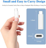 ACANDYA pencil converter accessory displayed next to a travel case to demonstrate its lightweight and portable size.