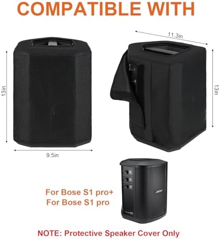 LEFOR-Z dustproof cover fitted on a portable Bluetooth speaker showing top handle cutout for easy carrying.