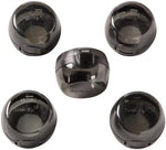 Safety 1st clear view knob covers demonstrating hinged lid design