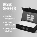 Close up view of premium scented laundry sheets showing fabric texture and eco friendly box details