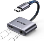 UGREEN USB C to 3.5mm Headphone and Charger Adapter 2 in 1 Type C to Aux Audio Jack with PD 3.0 60W Fast Charging Dongle Compatible with S25 Ultra iPad Pro Switch 2 - Image 2