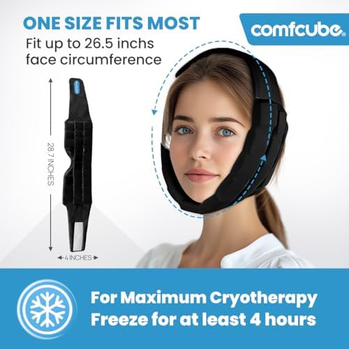 Comfcube leak proof cold pack head wrap for tonsillectomy recovery