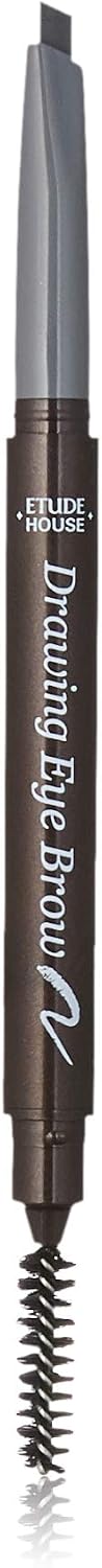 Etude retractable eyebrow pencil packaging showing shade number zero two Gray Brown.