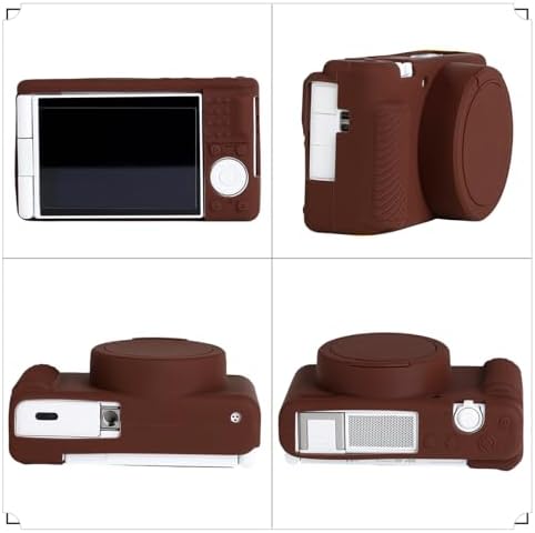 Back view of Sony ZV-1 camera with silicone skin and screen protector