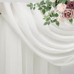 Premium imported chiffon drapery folded neatly displaying its lightweight quality