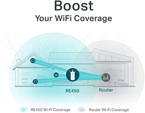 Tp-Link Ac1750 Wi-Fi Extender plugged into wall outlet