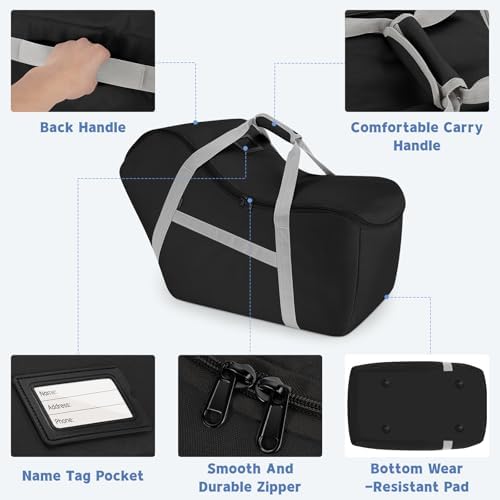 Weliday car seat carrier demonstrating padded shoulder straps