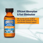 Authentic Sovereign Silver imported USA immune support liquid solution close up view