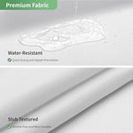 Bottom corners of the waterproof liner showing the built in splash reducing magnets