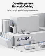 Close up of Snowkids RJ45 high speed network port