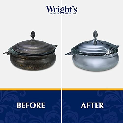 Authentic USA imported Wright's metal cleaning cream back label directions