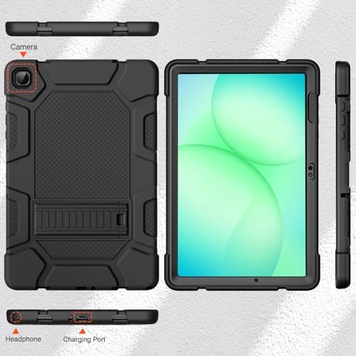 Azzsy rugged hybrid protective shield demonstrating the textured non slip grip on the side panels.