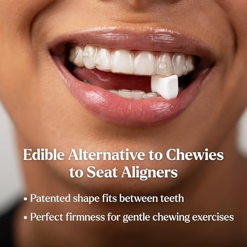 Packaging of Movemints edible chewies alternative for clear aligner wearers.